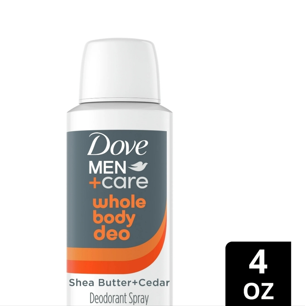 🐢2/$15 Dove Men +Care Whole Body Deodorant for Men Shea Butter & Cedar - Picture 6 of 11